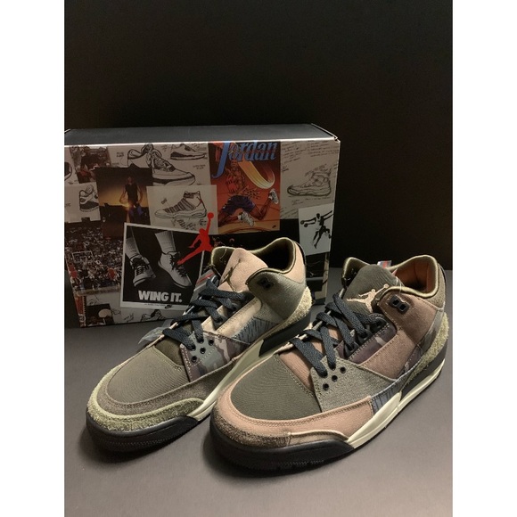 Jordan 3 Retro, Patchwork Camo - Picture 3 of 5